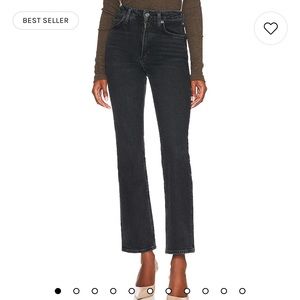 Agolde relaxed mid rise bootcut jeans in relinquish wash